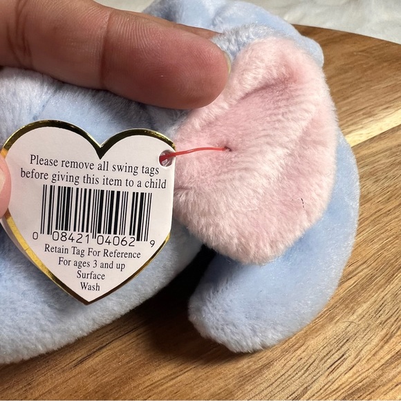 Vintage TY Peanut Elephant 1995 Beanie Baby - Picture 11 of 11
